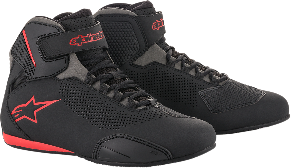 ALPINESTARS Sektor Vented Shoes - Black/Gray/Red - US 7 25156181317