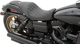 DRAG SPECIALTIES Seat - 3/4 Low Solo - Diamond Stitch - Black 0803-0543