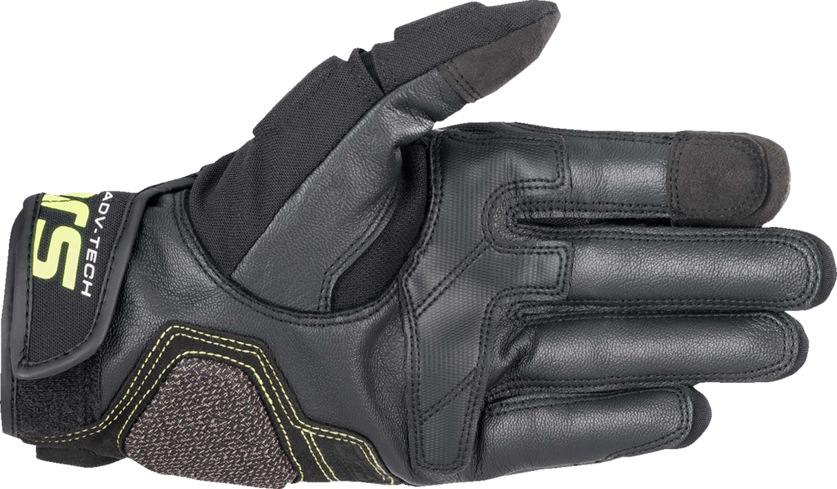 ALPINESTARS Halo Gloves - Forest Black/Fluo Yellow - Large 3504822-6085-L