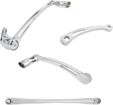 ARLEN NESS Deep Cut Foot Control Kit w/ Toe Shifter - Chrome 420-109