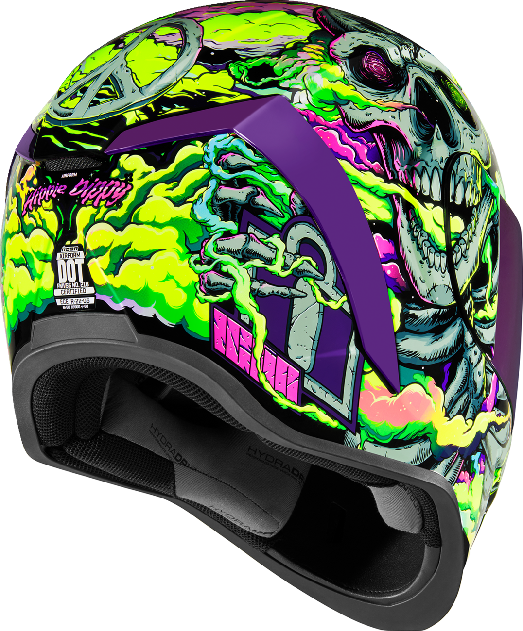 ICON Airform™ Motorcycle Helmet - Hippy Dippy - Purple - XS 0101-16024