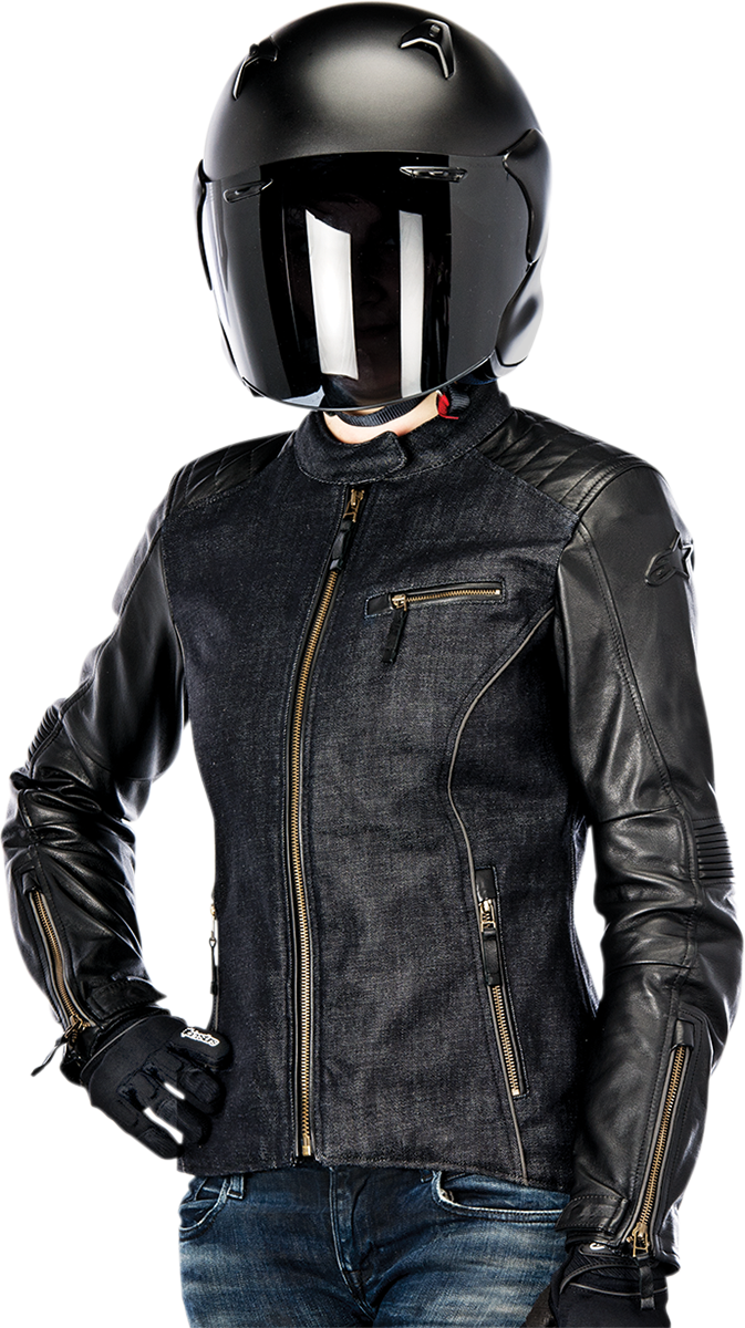 ALPINESTARS Women Stella Renee Leather Jacket - Black - US 2 / EU 38 3318013-10-38