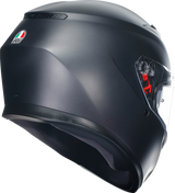 AGV K3 Motorcycle Helmet - Matte Black - Large 2118381004004L