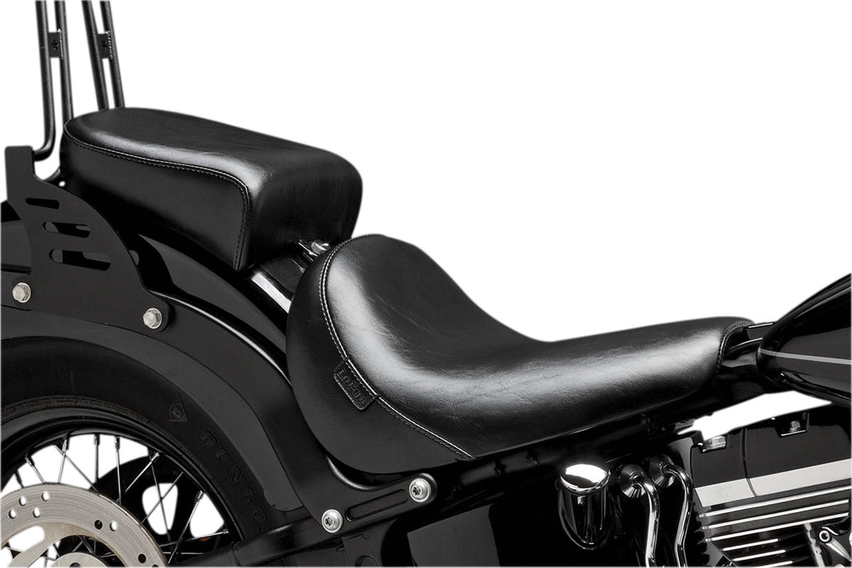 LE PERA Bare Bones Pillion Pad - Deluxe - Smooth - Black - FXS '11-'13 LKS-007PDX