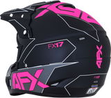 AFX FX-17 Motorcycle Helmet - Aced - Matte Black/Pink - XS 0110-6509