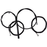 LA CHOPPERS Handlebar Cable/Brake Line Kit - Complete - 15" - 17" Handlebars - Black Vinyl   Glide  LA-8059KT2-16B