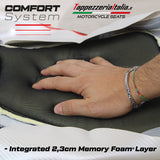 Suzuki GSX 1300 R Hayabusa 2021-2025 Seat Cover Tappezzeria Comfort Grip Silver