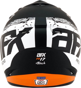 AFX FX-17Y Motorcycle Helmet - Attack - Matte Black/Orange - Medium 0111-1406