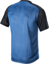 ALPINESTARS Alps 4.0 V2 Jersey - Short-Sleeve - Blue/Black/Silver - Small 1765922-7318-SM