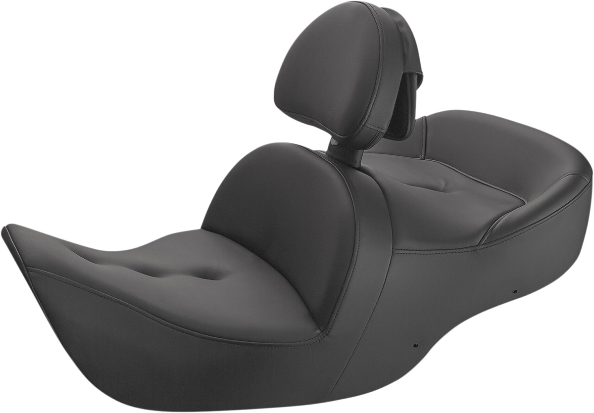 SADDLEMEN Seat - Roadsofa - With Backrest - Pillow Top - Black H01-07-181BR