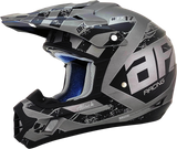 AFX FX-17 Motorcycle Helmet - Attack - Frost Gray/Matte Black - Small 0110-7137