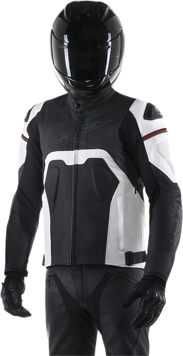 ALPINESTARS Core Leather Jacket - Black/White - US 36 / EU 46 3101316-12-46