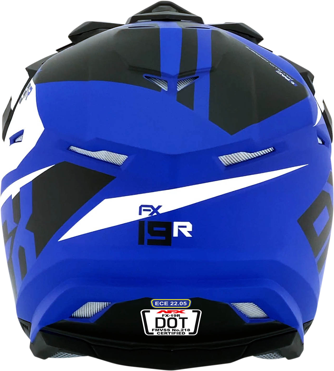 AFX FX-19R Motorcycle Helmet - Racing - Matte Blue - XL 0110-7071