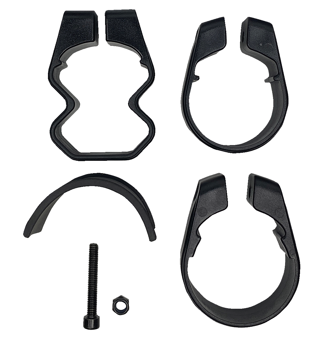 Espejo MOOSE UTILITY - Elite - Vista lateral - Octágono - Negro MEMIRKIT-ES1CCS 