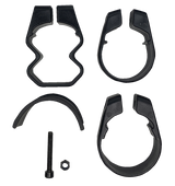 Espejo MOOSE UTILITY - Elite - Vista lateral - Octágono - Negro MEMIRKIT-ES1CCS 