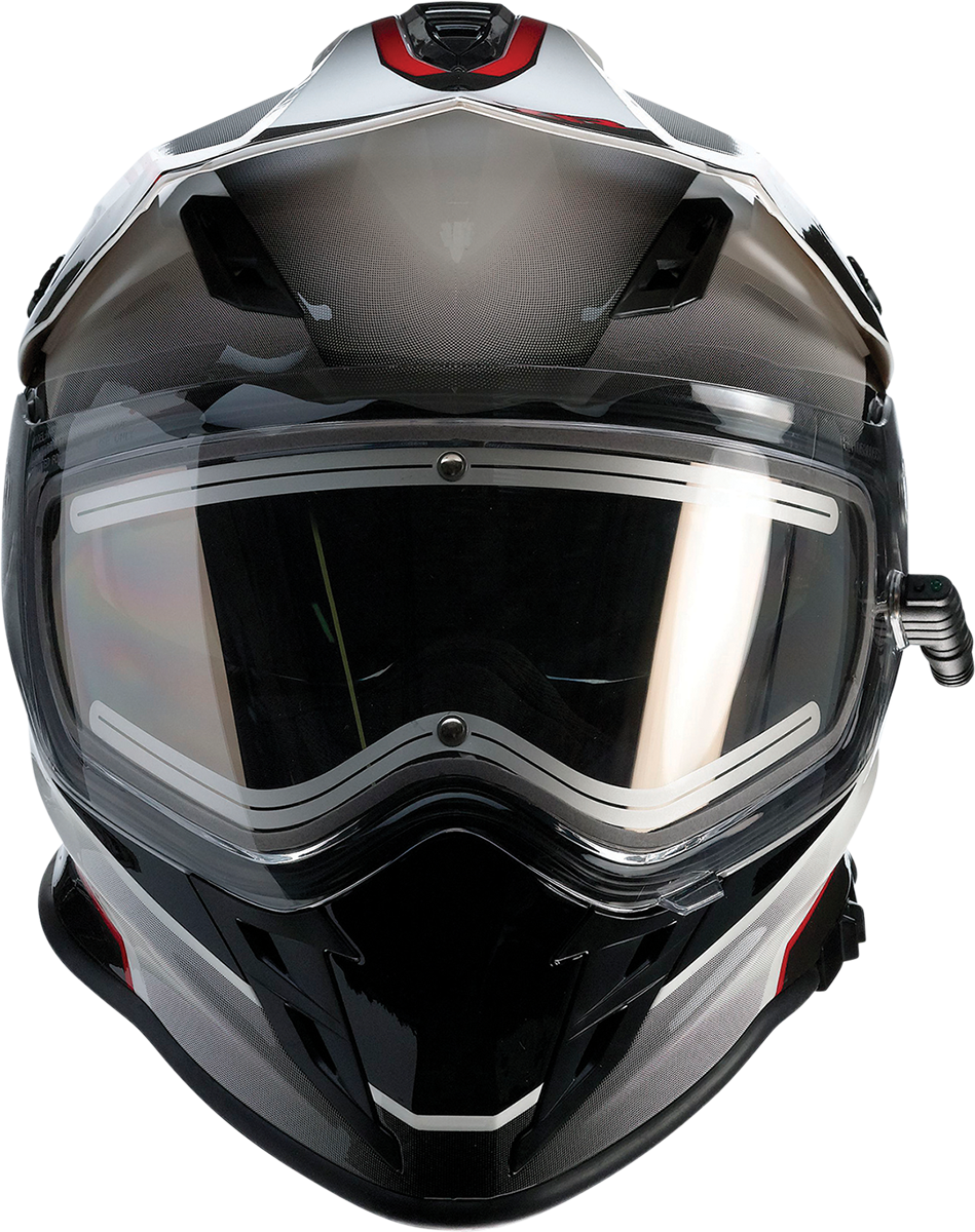 Z1R Range Motorcycle Helmet - Bladestorm - Black/Red/White - Medium 0101-14055