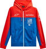 ALPINESTARS H Block Hoodie - Warm Red/Bright Blue - XL 1213510703171XL