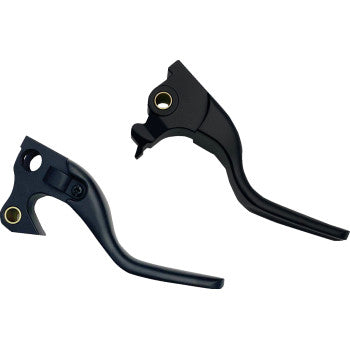 DRAG SPECIALTIES Lever Set - Short - Black 0610-2315