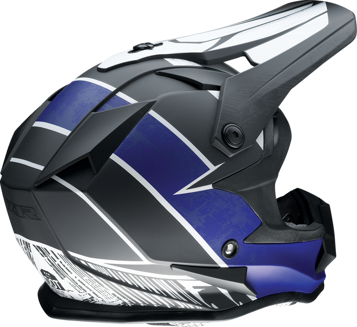 Z1R Youth F.I. Motorcycle Helmet - Fractal - MIPS - Matte Black/Blue - Small 0111-1511