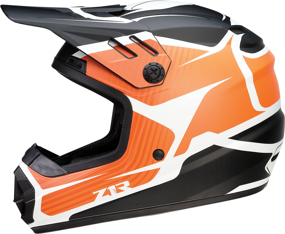 Z1R Youth Rise Motorcycle Helmet - Flame - Orange - Small 0111-1442