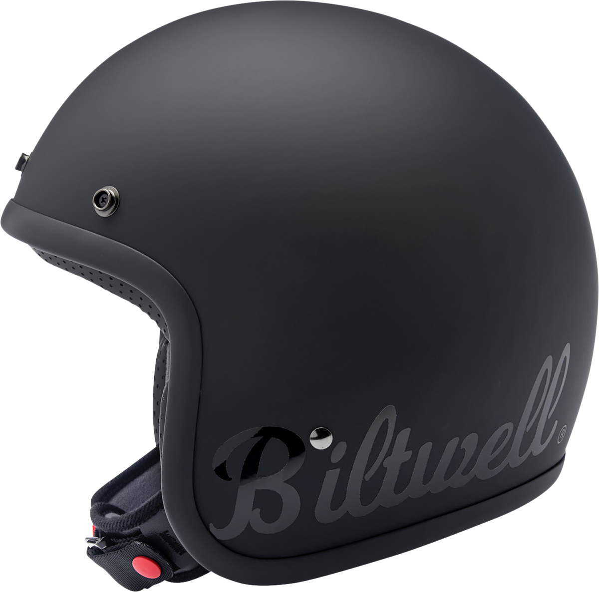 BILTWELL Bonanza Motorcycle Helmet - Flat Black Factory - XS 1001-638-201