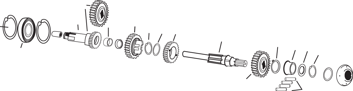 DRAG SPECIALTIES Transmission Bearing 6207-2RS