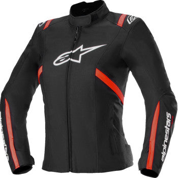 ALPINESTARS Women Stella T-SPS v2 WP Jacket - Black/White/Red Fluo - Small 3210225-1231-S