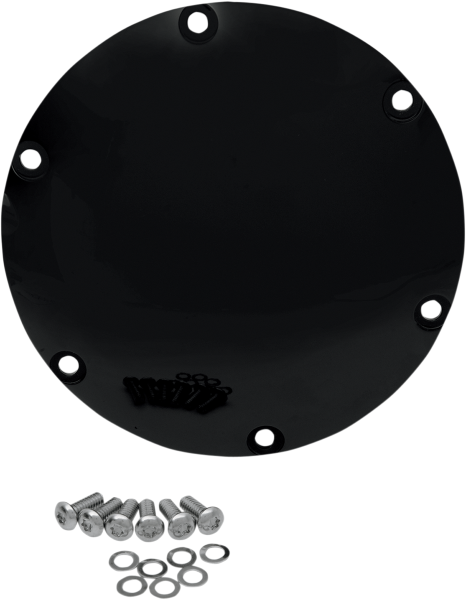 DRAG SPECIALTIES Derby Cover - Gloss Black 301496