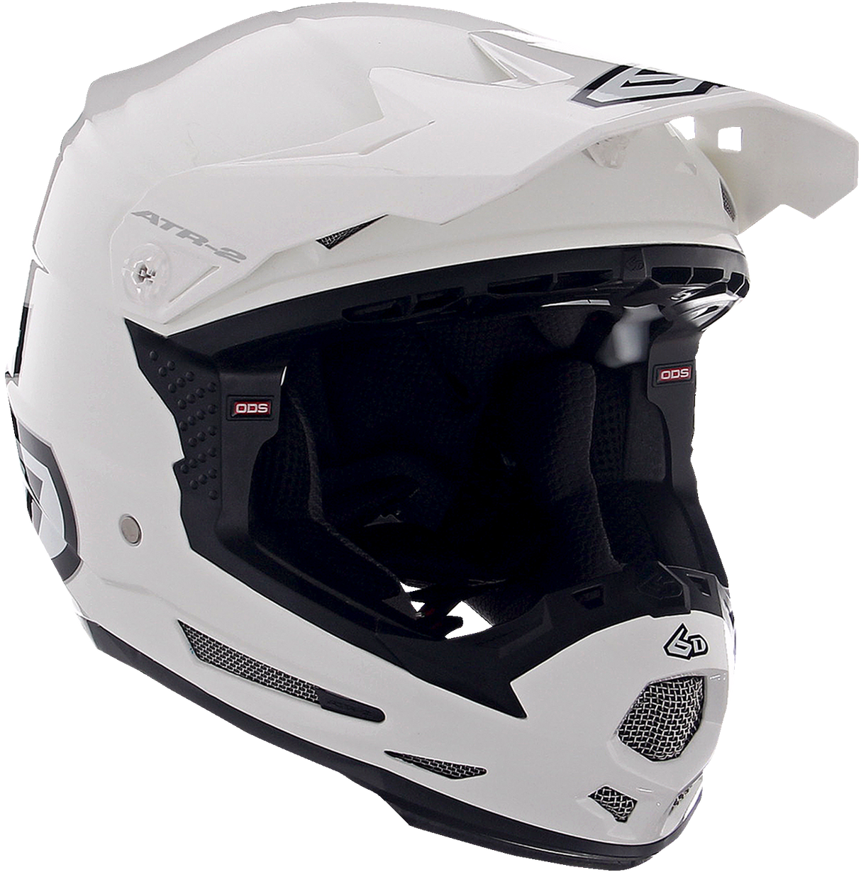 6D ATR-2 Motorcycle Helmet - Gloss White - Small 12-0525