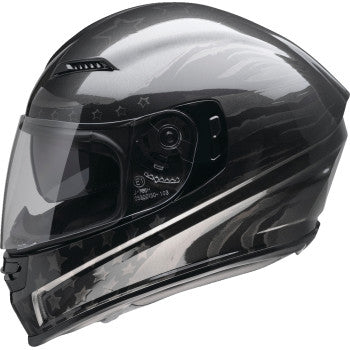 Z1R Jackal Motorcycle Helmet - Patriot - Stealth