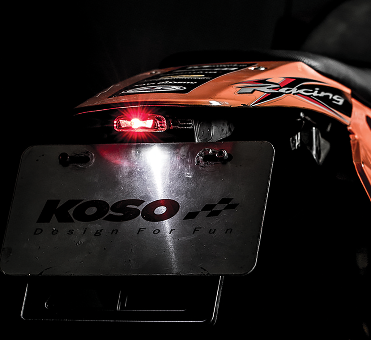 KOSO NORTH AMERICA LED Taillight - Red Lens HB034000