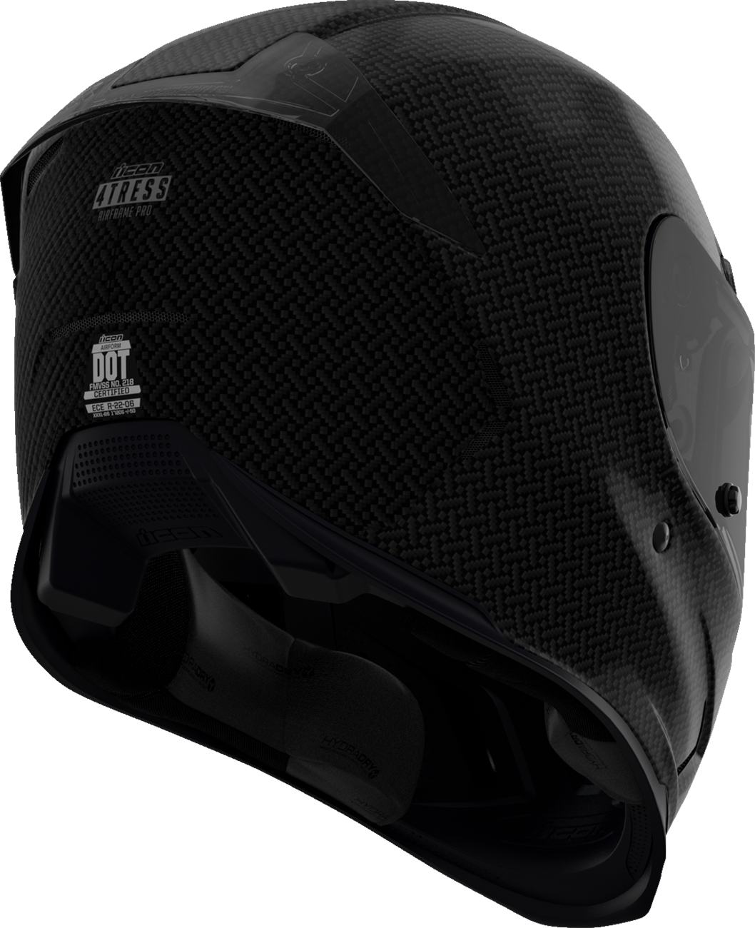 ICON Airframe Pro™ Motorcycle Helmet - Carbon 4Tress - Black - Small 0101-16653