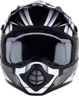 AFX FX-17 Motorcycle Helmet - Force - Matte Black/White - Large 0110-5199