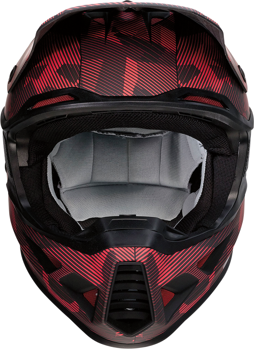 MOOSE RACING F.I. Helmet - Agroid Camo - MIPS® - Red/Black - XS 0110-7759