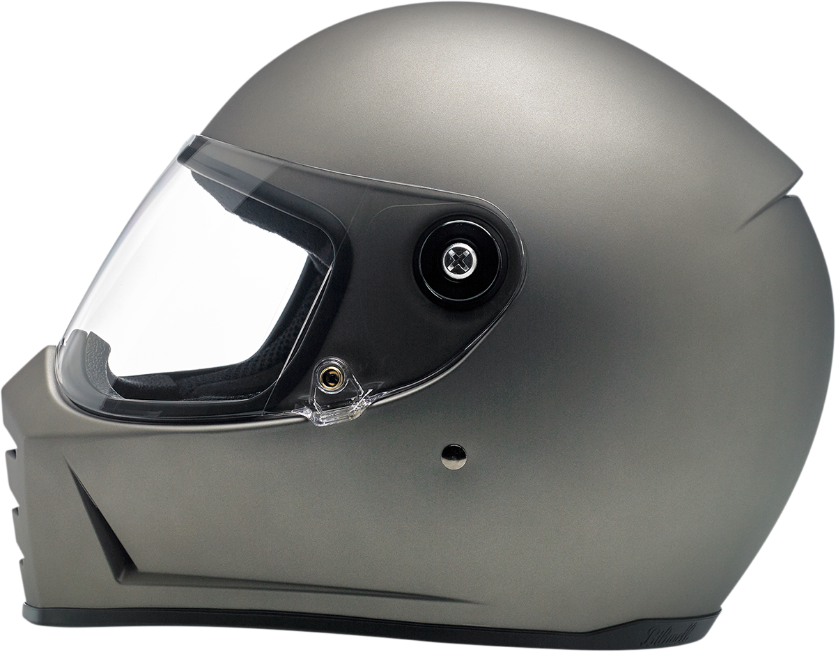 BILTWELL Lane Splitter Motorcycle Helmet - Flat Titanium - 2XL 1004-803-106