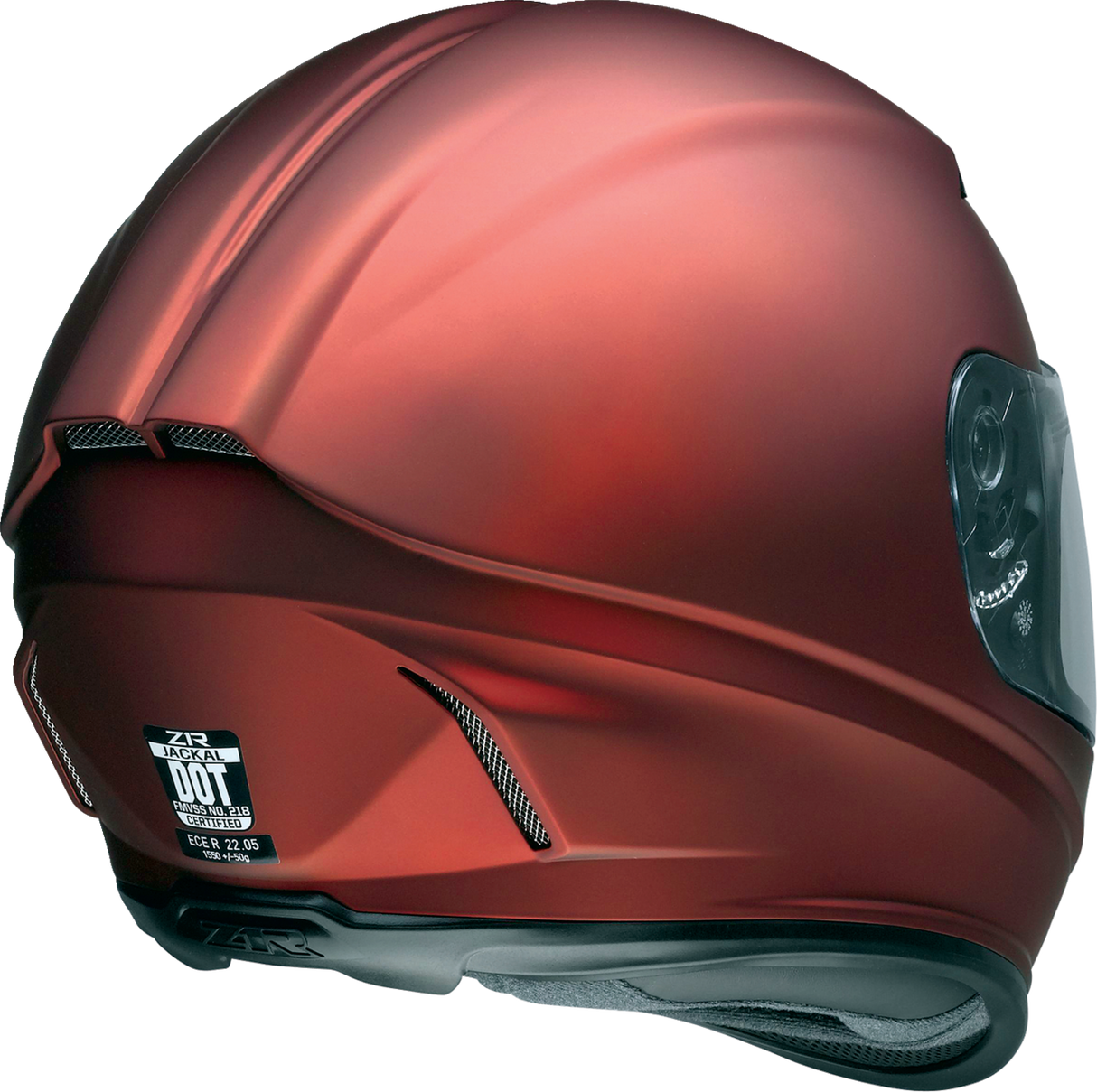 Z1R Jackal Motorcycle Helmet - Satin - Red - Large 0101-14824