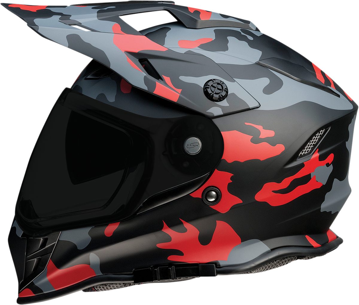 Z1R Range Motorcycle Helmet - Camo - Red - Large 0140-0096