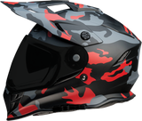 Z1R Range Motorcycle Helmet - Camo - Red - Large 0140-0096