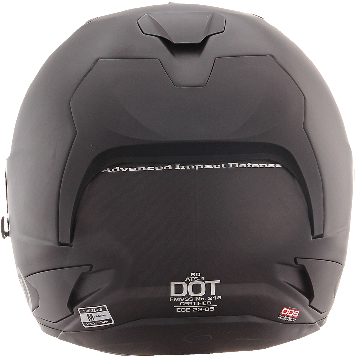 6D ATS-1R Motorcycle Helmet - Matte Black - Medium 30-0986