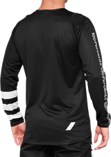 100% R-Core Jersey - Long-Sleeve - Black - Small 41104-001-10