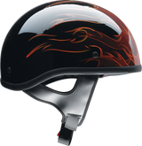 Z1R CC Beanie Motorcycle Helmet - Hellfire - Red - Small 0103-1325