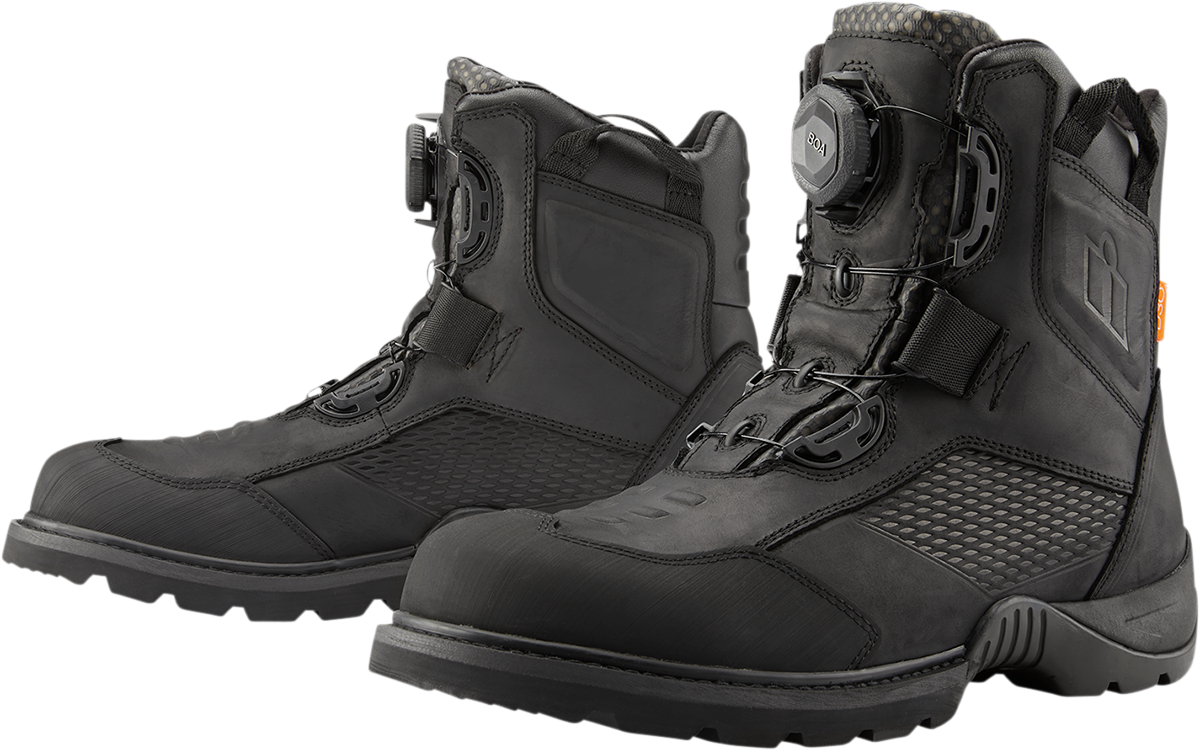 ICON Stormhawk Boots - Black - Size 10 3403-1154