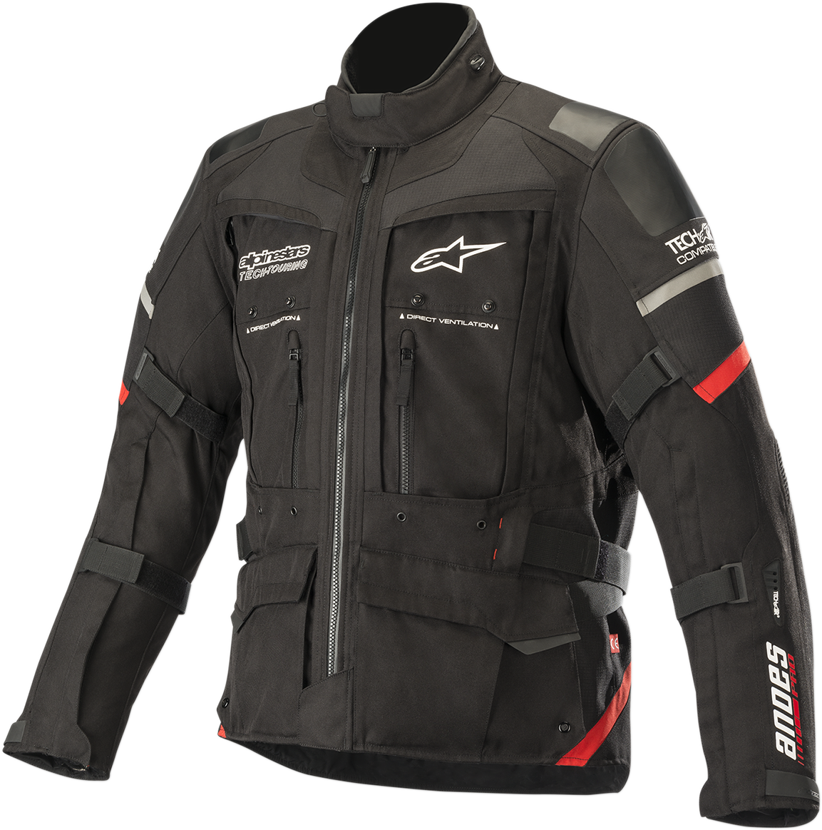 ALPINESTARS Andes Pro Drystar® Jacket - Black/Red- Large 3207119-13-L