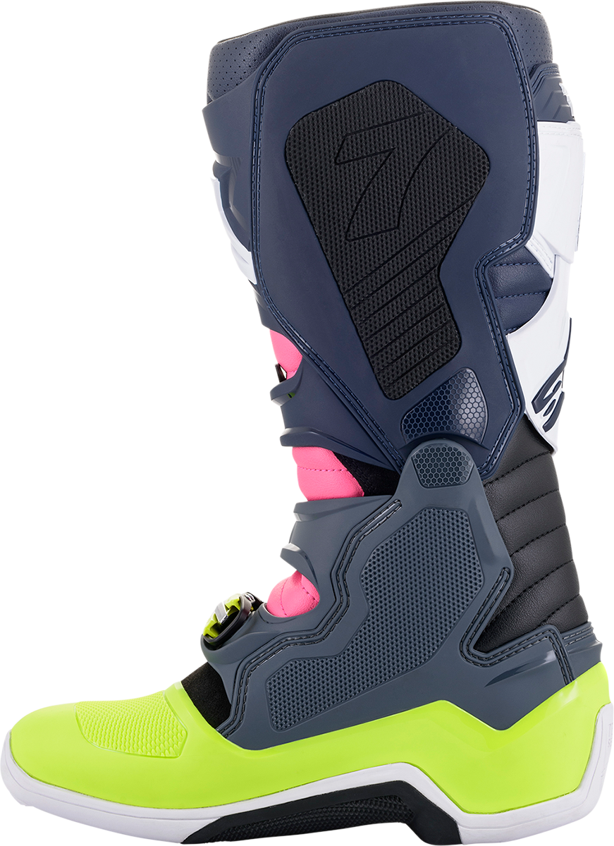 ALPINESTARS Tech 7 Boots - Black/Pink/White/Yellow - US 10 2012014-9076-10