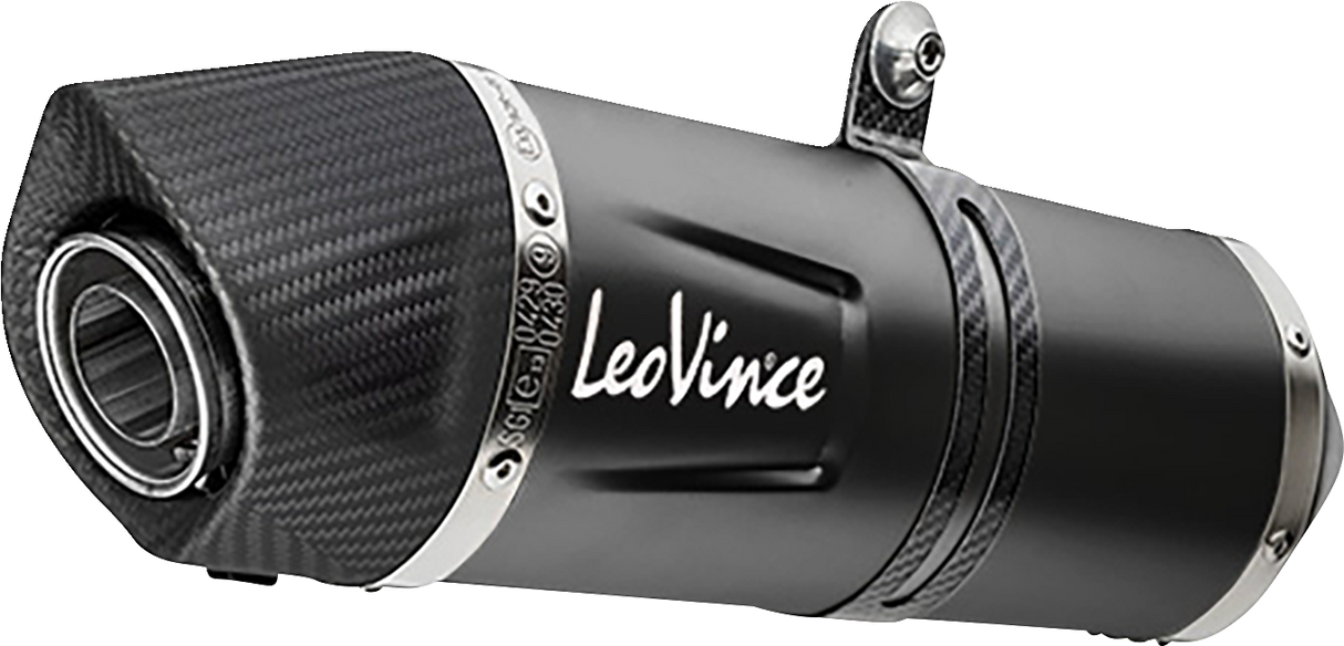 LEOVINCE LV One Evo Slip-On Muffler - Black Edition 14383EB