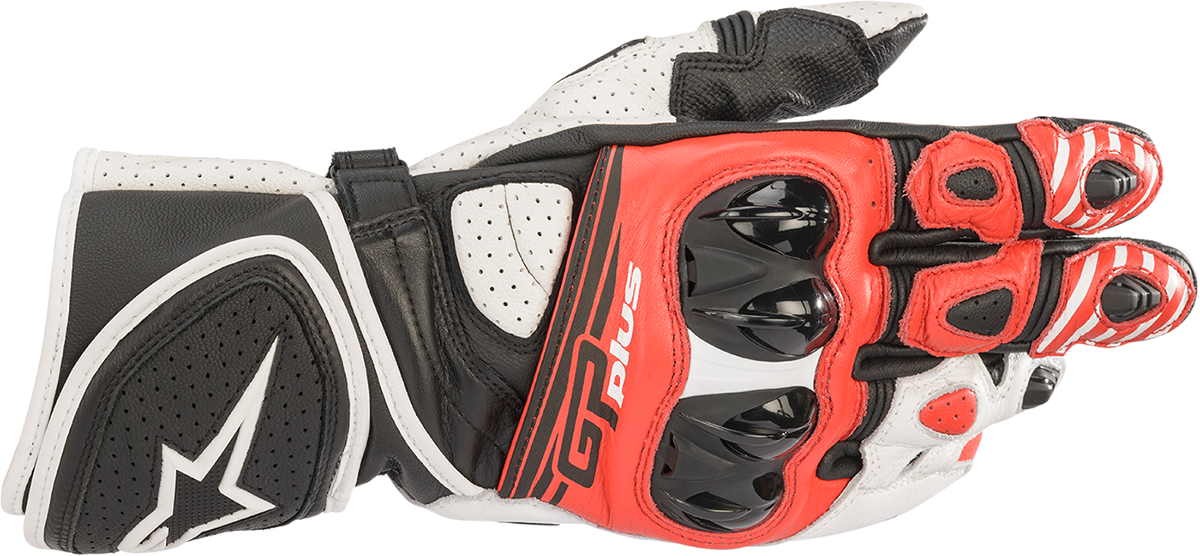 ALPINESTARS GP Plus R v2 Gloves - Black/White/Red - Large 3556520-1304-L