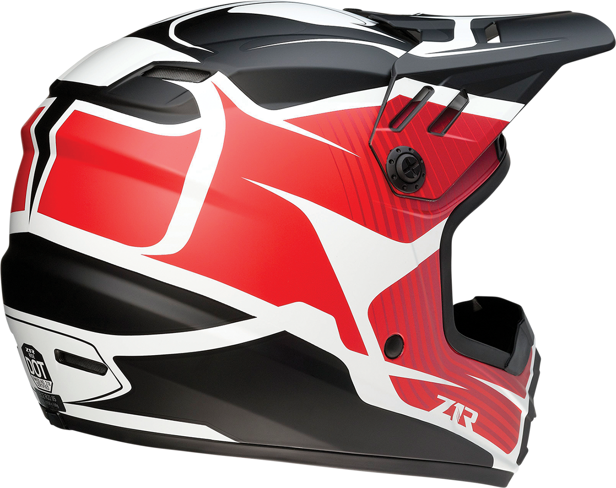 Z1R Youth Rise Motorcycle Helmet - Flame - Red - Large 0111-1447