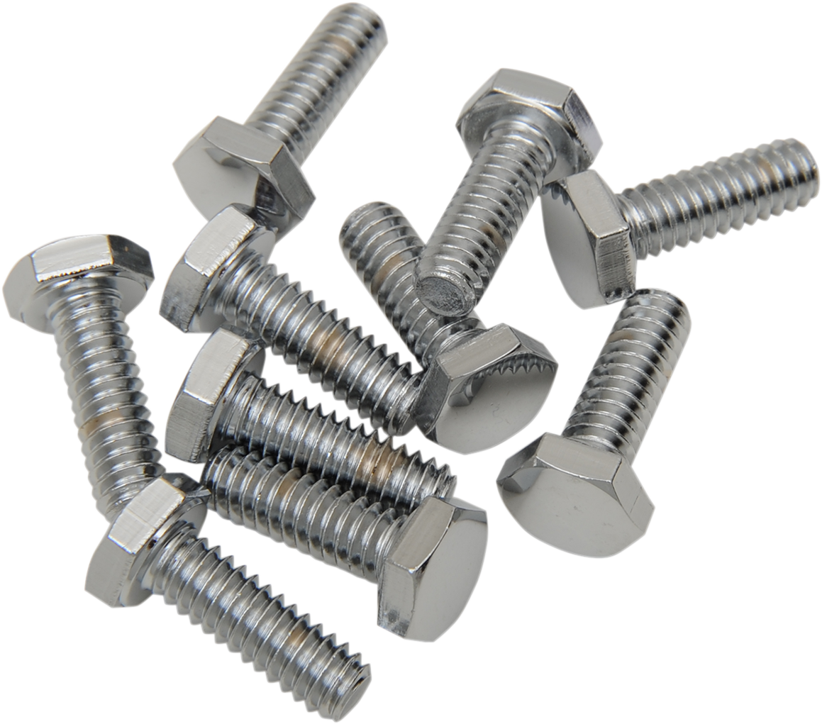 DRAG SPECIALTIES Bolts - Hex-Head - Chrome - 1/4"-20 x 5/8" MPB113