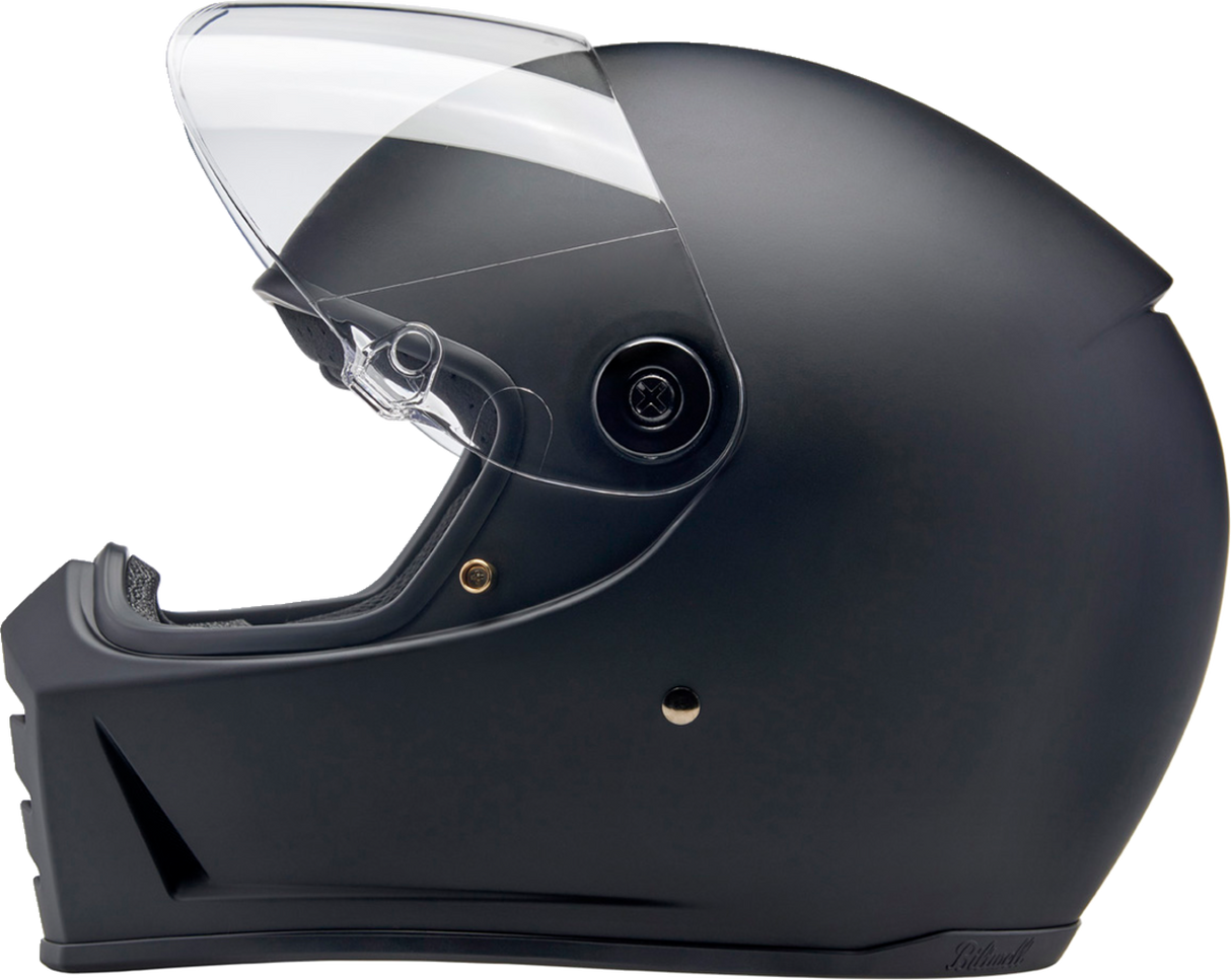 BILTWELL Lane Splitter Motorcycle Helmet - Flat Black - Medium 1004-201-503