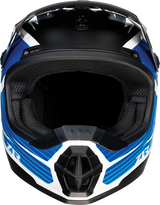 Z1R Youth Rise Motorcycle Helmet - Flame - Blue - Small 0111-1448